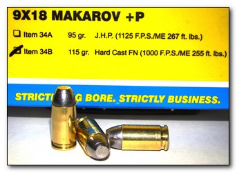 9x18 Makarov Ballistics Chart