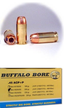 45 ACP +P Pistol & Handgun Ammunition