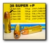 38 SUPER +P Pistol and Handgun Ammo