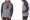 XLarge-Hooded Sweatshirt-Gunmetal Heather/Navy Hea...